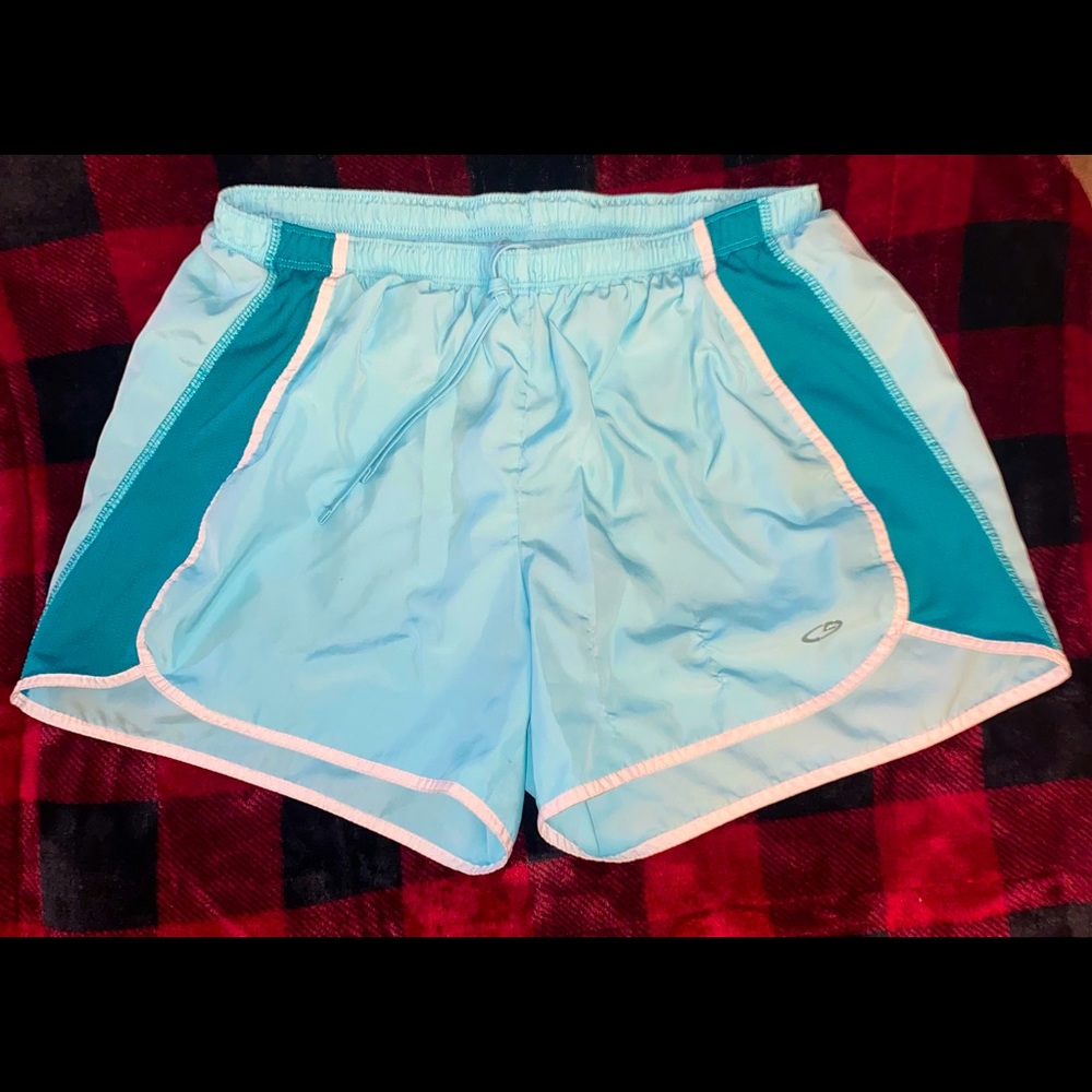 Women’s blue track shorts, Size-small